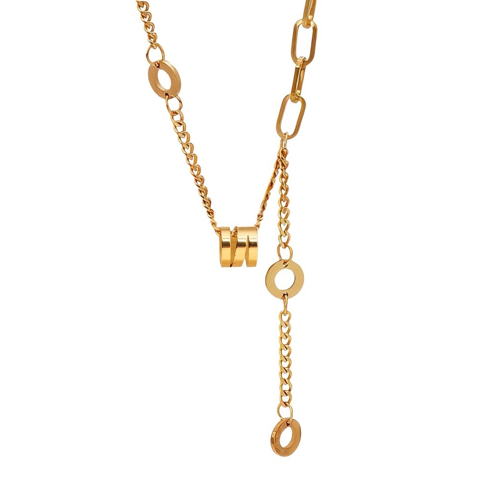 Chic 18K Gold Plated Link Necklace - Picture 2 of 4